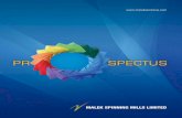 Prospectus Malek Spinning Mills Limited