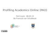 Profiling academics online