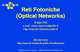 Reti Fotoniche (Optical Networks) Gruppo Reti e-mail: nome.cognome@polito.it  Politecnico di Torino - Dipartimento di.