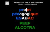 Projet pédagogique ESABAC PEEF ALCOTRA LICEO STATALE S.G. CALASANZIO (classico – scientifico - linguistico)