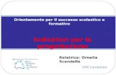 USR Lombardia Orientamento per il successo scolastico e formativo Indicatori per la progettazione Relatrice: Ornella Scandella.