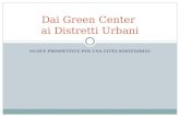 NUOVE PROSPETTIVE PER UNA CITTÀ SOSTENIBILE Dai Green Center ai Distretti Urbani.