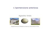 Lipertensione arteriosa Agostino Virdis Dipartimento di Medicina Interna, Università di Pisa.