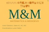 MATEMATICA & MEDIOEVO Liceo Classico, classi IC, IIC, IIIC Coordinatrice Lucia Fellicò