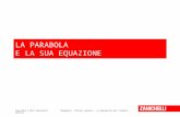 LA PARABOLA E LA SUA EQUAZIONE Copyright © 2011 Zanichelli editoreBergamini, Trifone, Barozzi – La matematica del triennio.