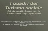I quadri del Turismo sociale Gli elementi chiave per la formazione degli operatori Ricerca finanziata dal Ministero del Lavoro e delle Politiche Sociali.