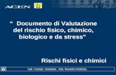 Documento di Valutazione del rischio fisico, chimico, biologico e da stress Rischi fisici e chimici Inail Contarp Campania Dott. Rossella Continisio.
