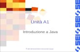 © 2007 SEI-Società Editrice Internazionale, Apogeo Unità A1 Introduzione a Java.