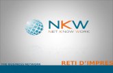 THE BUSINESS NETWORK AGGREGATOR RETI DIMPRESA. THE BUSINESS NETWORK AGGREGATOR NKW è un Network Innovativo. Si configura come aggregatore di reti dimpresa.