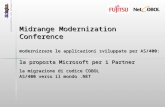 Professionisti del software life cycle Midrange Modernization Conference modernizzare le applicazioni sviluppate per AS/400: la proposta Microsoft per.
