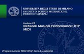 Network Musical Performance: RTP MIDI Lezione 15 Programmazione MIDI (Prof. Luca A. Ludovico)