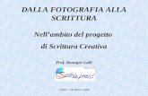 CARPI - 18 Marzo 2005 DALLA FOTOGRAFIA ALLA SCRITTURA Nellambito del progetto di Scrittura Creativa Prof. Remigio Galli.