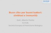 Buon cibo per buoni batteri: simbiosi e immunità Dott. Alberto Fiorito S.E.N.B. Società Europea di Nutrizione Biologica.