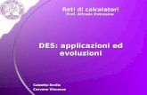 DES: applicazioni ed evoluzioni Calzetta Emilia Cervone Vincenzo Reti di calcolatori Prof. Alfredo Petrosino Reti di calcolatori Prof. Alfredo Petrosino.