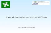 Ing. Anna Fraccaroli Il modulo delle emissioni diffuse.