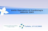 Unità Operativa di Cardiologia Attività 2005 Cefalù, 17/12/2005.