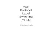 Multi Protocol Label Switching (MPLS) Alfio Lombardo.