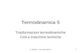 A. Stefanel - Termodinamica 51 Termodinamica 5 Trasformazioni termodinamiche Cicli e macchine termiche.