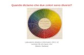 Quando diciamo che due colori sono diversi? Laboratorio didattico informatico 2011-12 Lezione 09-16 marzo 212 Alberto Stefanel.