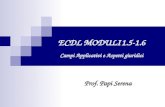 ECDL MODULI 1.5-1.6 Campi Applicativi e Aspetti giuridici Prof. Papi Serena.