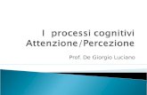 Prof. De Giorgio Luciano. I processi cognitivi sono costituiti da tutti quei processi mentali che sono alla base della conoscenza Riguardano, quindi,