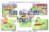 Anno scolastico 2009-2010 Circolo Didattico di Pavone C.se.