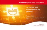 La parola alle Associazioni dei genitori Regina Sironi Segretario Generale Fondazione ABIO Italia Onlus.