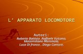 Autori: Roberto Battista,Raffaele Vulcano, Massimiliano Memmola, Luca Di fronzo, Diego Cantore. L APPARATO LOCOMOTORE.