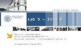 DIPARTIMENTO DI ELETTRONICA E INFORMAZIONE Lab 5 – Info B Marco D. Santambrogio – marco.santambrogio@polimi.it Riccardo Cattaneo – cattaneo@elet.polimi.it.