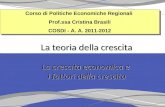 Corso di Politiche Economiche Regionali Prof.ssa Cristina Brasili COSDI - A. A. 2011-2012 Corso di Politiche Economiche Regionali Prof.ssa Cristina Brasili.