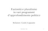 Ivan Leoni - Cim1 Faziosità e pluralismo in vari programmi dapprofondimento politico Relatore: Guido Legnante.