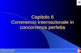 Giuseppe De Arcangelis © 2005 1 Capitolo 6 Commercio internazionale in concorrenza perfetta Economia internazionale Giuseppe De Arcangelis.