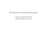Economia Internazionale Luca De Benedictis debene@unimc.it.