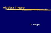 Algebra lineare G. Puppo. Algebra lineare zNumero di condizionamento zSistemi triangolari zFattorizzazione LU zSoluzione di sistemi lineari in Matlab.