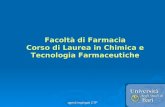1 Facoltà di Farmacia Corso di Laurea in Chimica e Tecnologia Farmaceutiche agenti impiegati CTF.
