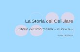 La Storia del Cellulare Storia dellInformatica – VII Ciclo Sicsi Sonia Tamburro.