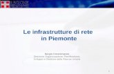 0 Le infrastrutture di rete in Piemonte Sergio Crescimanno Direzione Organizzazione; Pianificazione, Sviluppo e Gestione delle Risorse Umane.