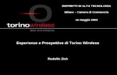 Città, luogo, data Esperienze e Prospettive di Torino Wireless Rodolfo Zich DISTRETTI DI ALTA TECNOLOGIA Milano – Camera di Commercio 16 maggio 2005.