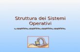 Struttura dei Sistemi Operativi. 2.2 Sistemi Operativi a.a. 2007-08 Struttura dei sistemi operativi Servizi del sistema operativo Interfaccia utente Chiamate.
