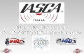 FINALE ITALIANA 12 – 13 OTTOBRE – Montichiari Bs.