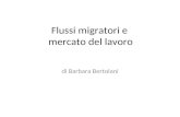 Flussi migratori e mercato del lavoro di Barbara Bertolani.
