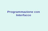 Programmazione con Interfacce. Scelta delle classi di un progetto Criteri di coesione e accoppiamento Interfacce Tipi, sottotipi e conversioni di tipo.