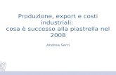 Produzione, export e costi industriali: cosa è successo alla piastrella nel 2008 Andrea Serri.