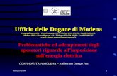 Modena,15/02/20061 Ufficio delle Dogane di Modena Campogalliano (MO) – Via del Passatore, 61 – Telefono (059) 525.358 - Fax (059) 851.012 Modena (MO) -