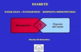 DIABETE EZIOLOGIA – PATOGENESI - RISPOSTA IMMUNITARIA Marina Di Domenico.