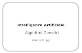 Intelligenza Artificiale Algoritmi Genetici Alberto Broggi.