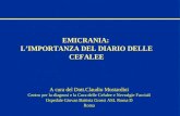 EMICRANIA: LIMPORTANZA DEL DIARIO DELLE CEFALEE A cura del Dott.Claudio Mostardini Centro per la diagnosi e la Cura delle Cefalee e Nevralgie Facciali.