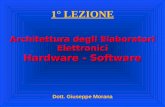 1° LEZIONE Architettura degli Elaboratori Elettronici Hardware - Software Dott. Giuseppe Morana.