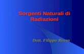 Sorgenti Naturali di Radiazioni Dott. Filippo Russo.