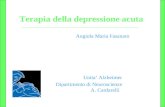 Terapia della depressione acuta Angiola Maria Fasanaro Unita Alzheimer Dipartimento di Neuroscienze A. Cardarelli.